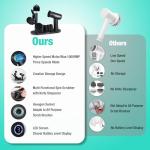 HAUSHOF Electric Spin Scrubber, Cordless Dish Scrubber Brush with 8 Replaceable Heads & 3 Speeds, Power Scrubber Electric Scrubber for Cleaning Kitchen, Sink, Bathroom, Knife Sharpener Included