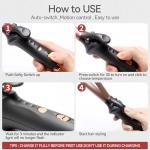 Cordless Curling Iron USB Rechargeable 4000 mAh 3 Temp Setting Travel Portable Mini Hair Curler Curling Wand for Long Hair