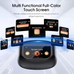 Niderson Wireless Earbuds, Bluetooth 5.4 Headphones with Multifunctional Touch Screen, 48H Hi-Fi Stereo Ear Buds with ENC Noise Cancelling Mic/5 EQ Modes Earbuds, IPX7 Earphones for iOS Android Black