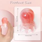 Bruislard 2 Pack Octopus Head Massager Comb Stress Relief Point Massage Comb Head Massage Tools Pink Acupressure Massager Scalp Massagers for Headaches Manual Acupressure Tool