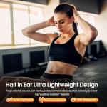 Niderson Wireless Earbuds, Bluetooth 5.4 Headphones with Multifunctional Touch Screen, 48H Hi-Fi Stereo Ear Buds with ENC Noise Cancelling Mic/5 EQ Modes Earbuds, IPX7 Earphones for iOS Android Black