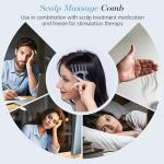 Gua Sha Tool with Handle,5in1 Scalp Massage Tool for Head&face&Body,Protable Scalp Massage Comb Guasha Tool for Deep Relaxation and Relieving Fatigue & Pain,Scalp Massager Trigger Point Tool for SPA