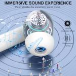 Wireless Earbuds, 2025 Bluetooth 5.4 Headphones Bass Stereo, Ear Buds with 4 Mics ENC Noise Cancelling, Bluetooth Earbuds 48H Playtime LED Display Charging Case, IP7 Waterproof in Ear Earphones white