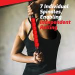Physix Gear Muscle Roller Stick - Deep Tissue Massage for Legs, Athletes, Physical Therapy, and Recovery - Red
