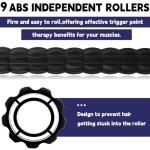 Massage Roller Stick,Muscle Roller Stick for Athletes,Liposuction Massage Roller for Lymphatic Drainage, for Relief Muscle Soreness, Trigger Points, Help Runner Legs, Back Recovery