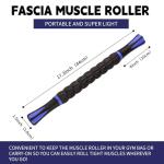 Massage Roller Stick,Muscle Roller Stick for Athletes,Liposuction Massage Roller for Lymphatic Drainage, for Relief Muscle Soreness, Trigger Points, Help Runner Legs, Back Recovery