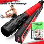 Physix Gear Muscle Roller Stick - Deep Tissue Massage for Legs, Athletes, Physical Therapy, and Recovery - Red