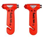 Family Safe 2 Pack Car Safety Hammer, Seatbelt Cutter Window Breaker, Auto Emergency Escape Hammer with Window Glass Breaker and Seat Belt Cutter