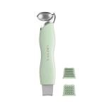 Vangines 3-in-1 Ice Roller for Face & Eyes – Cooling Facial Roller, Pore Cleansing Tool with 2 Silicone Brushes, Stainless Steel Roller for Puffiness & Pores (Green)