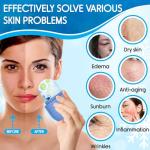 1Pcs Ice Roller for Face, Ice Face Roller, Reusable Silicone Ice Mold for Face, Facial Beauty Ice Roller Skin Care Tools for Shrink Pores Anti Wrinkle Reduce Puffiness (Blue)