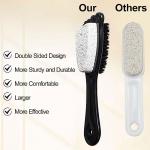 Beomeen Foot Brush and Pumice Stone for Shower with Handle, 3 Pcs Shower Foot Scrubber Callus Remover 2 in 1 Pedicure Brush with Dense Bristles for Deep Cleansing & Exfoliation, Dry Dead Skin Removal