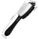 Beomeen Foot Brush and Pumice Stone for Shower with Handle, 3 Pcs Shower Foot Scrubber Callus Remover 2 in 1 Pedicure Brush with Dense Bristles for Deep Cleansing & Exfoliation, Dry Dead Skin Removal