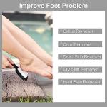 Beomeen Foot Brush and Pumice Stone for Shower with Handle, 3 Pcs Shower Foot Scrubber Callus Remover 2 in 1 Pedicure Brush with Dense Bristles for Deep Cleansing & Exfoliation, Dry Dead Skin Removal