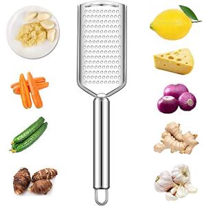 Handheld Cheese Grater, Cheese Zester Stainless Steel, Lemon Zesters, Kitchen Vegetable Peeler, Food Zesters Grater Slicer for Ginger Garlic Chocolate Fruits, Zester Graters with Handle