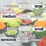 Handheld Cheese Grater, Cheese Zester Stainless Steel, Lemon Zesters, Kitchen Vegetable Peeler, Food Zesters Grater Slicer for Ginger Garlic Chocolate Fruits, Zester Graters with Handle