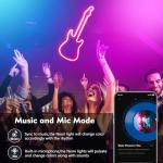 httpsmp 6.6FT Neon Rope Lights,Flexible Led Light Control with App/Remote,Multiple Modes,IP67 Outdoor Waterproof,Music Sync Strip for Bedroom