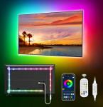 MATICOD LED Lights for TV Led Backlight, 9.84ft RGB Led Strip Lights for TV Lights Behind, USB Led Light Strip for 32-43in TV, Bluetooth APP Control Music Sync Strip Lighting for Christmas Decorations