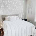 Lighting EVER 594 LED Curtain Lights Cool White, Hanging Fairy String Lights for Bedroom Wall, Indoor Outdoor Backdrop Lights for Wedding, Party, Patio Gazebo (20x10ft, 27 Strings, 9" Apart)