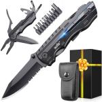 Gifts for Men Dad Him, Birthday Gifts for Man Husband Guy, Multitool Pocket Knife, Groomsmen Gift, Stocking Stuffers for Men, Christmas Fathers Day Mens Gift, Hunting Camping Knives for Outdoor