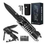 Titorld Multitool Pocket Knife Folding Knife for Men 21 in 1, Christmas Stocking Stuffers, Anniversary Birthday Gifts for Men Dad Him Husband, Cool Outdoor Camping Hiking Fishing Tools Gift Ideas