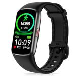 Zeacool Fitness Tracker with 24/7 Heart Rate, Blood Oxygen Sleep Monitor, 123 Sports Modes Calories Smart Watch,IP68 Waterproof Step Counter Activity Trackers Health Pedometer for Women Men (Black)