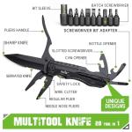 Gifts for Men Dad Him, Birthday Gifts for Man Husband Guy, Multitool Pocket Knife, Groomsmen Gift, Stocking Stuffers for Men, Christmas Fathers Day Mens Gift, Hunting Camping Knives for Outdoor