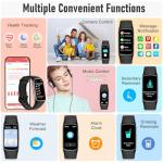 Zeacool Fitness Tracker with 24/7 Heart Rate, Blood Oxygen Sleep Monitor, 123 Sports Modes Calories Smart Watch,IP68 Waterproof Step Counter Activity Trackers Health Pedometer for Women Men (Black)