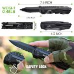 Gifts for Men Dad Him, Birthday Gifts for Man Husband Guy, Multitool Pocket Knife, Groomsmen Gift, Stocking Stuffers for Men, Christmas Fathers Day Mens Gift, Hunting Camping Knives for Outdoor