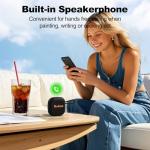 Bobtot Portable Bluetooth Speakers Wireless, IPX7 Waterproof Mini Speaker with 16 Hours Playtime, Loud Stereo Sound, TWS, Built-in Microphone, Small Size for Travel Sport, Black