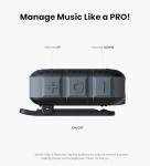 INSMY Wearable Bluetooth Speakers,IP67 Waterproof,Clip-On Portable Small Personal Speaker/Clean Sound/Stereo Pair/Wireless 5.4/ENC Built-in Mic/Lightweight for Golf Work Pool (Non-Magnetic) (Black)