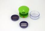 Kitchen Innovations Garlic Perfection Press, Crusher, Mincer, and Storage Container - Easy to Clean - Stainless Steel Blades - Green