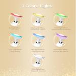 7 Color Face Massager Tool, Multifunctional Neck Facial Massager, Portable Face culpting Wand for Skin Care