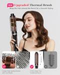 5 in 1 Curling Iron, Hair Curling Wand Set Thermal Brush 4 Interchangeable Ceramic Curling Wands (0.35"-1.25”) Fast Heat Up Dual Voltage Christmas Birthday Hair Tool Gifts for Women Travel