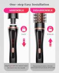 5 in 1 Curling Iron, Hair Curling Wand Set Thermal Brush 4 Interchangeable Ceramic Curling Wands (0.35"-1.25”) Fast Heat Up Dual Voltage Christmas Birthday Hair Tool Gifts for Women Travel