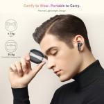 Wireless Earbuds, Bluetooth 5.4 Headphone Hi-Fi Stereo, Ear Buds with Deep Bass and Noise Cancelling Mic, Earphones with LED Display, 40H Playtime, IPX7, for Android iPhone Laptop, Sports, Black