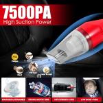 Viewsun 17PCS Car Cleaning Kit, Car Interior Detailing Kit with Red High Power Handheld Vacuum, Detailing Brush Set, Windshield Cleaner, Cleaning Gel, Complete Auto Accessories for Women