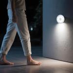 AXHHTVCGY Motion Sensor Night Light Rechargeable, Magnetic Puck Lights, 3 Modes & Dimmable, Motion Sensor Stair Lights Indoor for Bedroom Bathroom Kitchen Hallway Cruise (White Light)