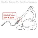 EZ SPARES 7PCS Micro Vacuum Attachment,7 Piece Universal Vacuum Cleaner Attachment, Mini Micro Kit Keyboard Crevice Cleaning Tool Brush Kit