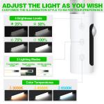 Flohsen Under Cabinet Lighting, Motion Sensor Closet Lights, Wireless USB Rechargeable Led Light Bars, Sensor Night Lights for Drawers, Wardrobe, Stair, Kitchen 1 Packs [Energy Class A]