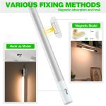 Flohsen Under Cabinet Lighting, Motion Sensor Closet Lights, Wireless USB Rechargeable Led Light Bars, Sensor Night Lights for Drawers, Wardrobe, Stair, Kitchen 1 Packs [Energy Class A]