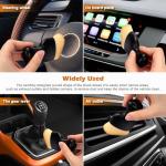 Auto Car Detailing Brush Set Car Interior Cleaning Kit Includes 3 Boar Hair Detail Brush,3 Wire Brush, 3 Air Vent Brush for Cleaning Car Interior Exterior, Dashboard Engines Leather Wheel