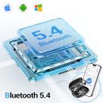 Renmou for Wireless Earbuds,Sport Bluetooth 5.4 Headphones,Over Ear Buds with Deep Bass Sound,60H Playtime Clear Calls Earphones Redesigned Comfort Fit with Earhooks for Running,Meeting,Workout