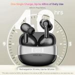 Wireless Earbuds, Bluetooth 5.4 Headphone Hi-Fi Stereo, Ear Buds with Deep Bass and Noise Cancelling Mic, Earphones with LED Display, 40H Playtime, IPX7, for Android iPhone Laptop, Sports, Black