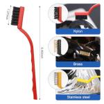 Auto Car Detailing Brush Set Car Interior Cleaning Kit Includes 3 Boar Hair Detail Brush,3 Wire Brush, 3 Air Vent Brush for Cleaning Car Interior Exterior, Dashboard Engines Leather Wheel