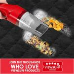 Viewsun 17PCS Car Cleaning Kit, Car Interior Detailing Kit with Red High Power Handheld Vacuum, Detailing Brush Set, Windshield Cleaner, Cleaning Gel, Complete Auto Accessories for Women