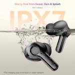 Wireless Earbuds, Bluetooth 5.4 Headphone Hi-Fi Stereo, Ear Buds with Deep Bass and Noise Cancelling Mic, Earphones with LED Display, 40H Playtime, IPX7, for Android iPhone Laptop, Sports, Black