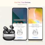 Wireless Earbuds, Bluetooth 5.4 Headphone Hi-Fi Stereo, Ear Buds with Deep Bass and Noise Cancelling Mic, Earphones with LED Display, 40H Playtime, IPX7, for Android iPhone Laptop, Sports, Black