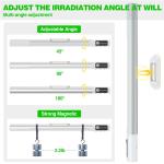 Flohsen Under Cabinet Lighting, Motion Sensor Closet Lights, Wireless USB Rechargeable Led Light Bars, Sensor Night Lights for Drawers, Wardrobe, Stair, Kitchen 1 Packs [Energy Class A]