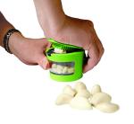 Kitchen Innovations Garlic Perfection Press, Crusher, Mincer, and Storage Container - Easy to Clean - Stainless Steel Blades - Green