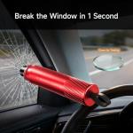duuixcm 3Pcs Car Window Breaker Seatbelt Cutter, 2-in-1 Car Escape Tool, Window Breaker Glass Tool & Seatbelt Cutter, Essential Car Safety Hammer for Vehicle Emergencies